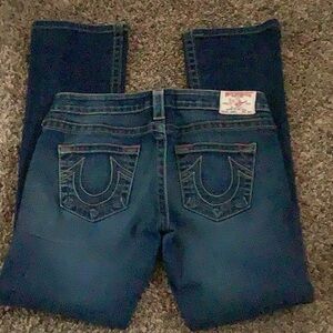 True Religion Women's Dark Blue Bootcut Jeans